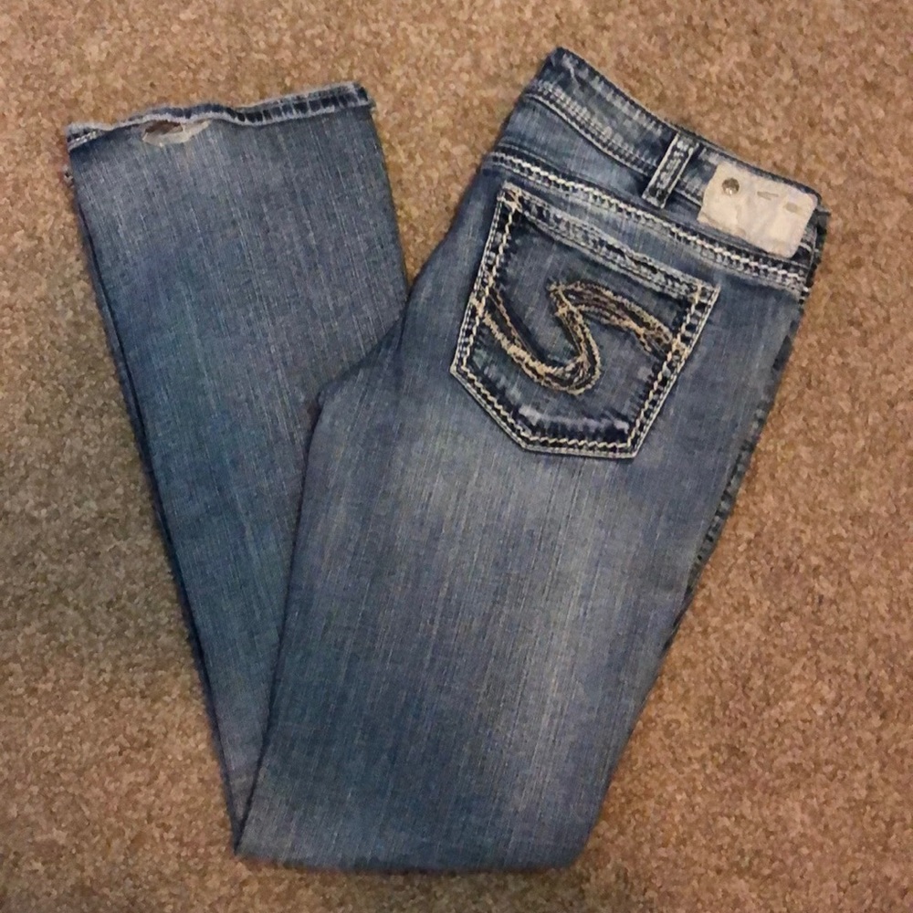 Silver jeans